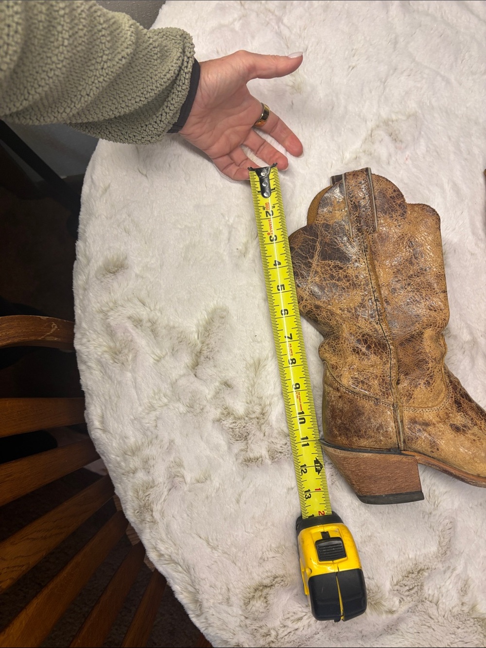 Justin Boots Brown leather Western Boots - Picture 6 of 6